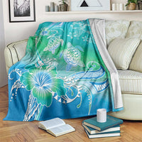 Polynesia Sea Turtle Couple Blanket I Am Turtley In Love With You