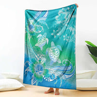 Polynesia Sea Turtle Couple Blanket I Am Turtley In Love With You