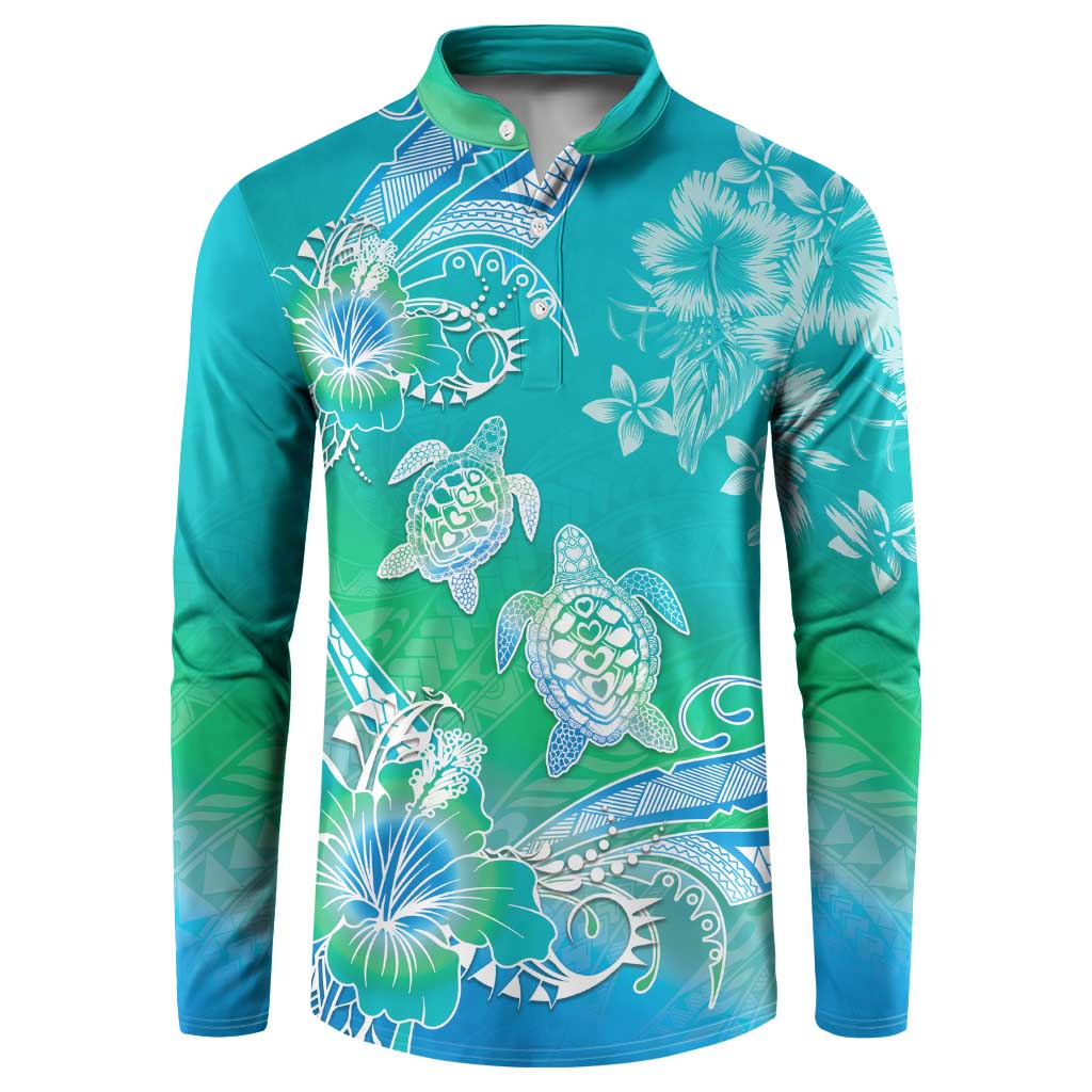 Polynesia Sea Turtle Couple Button Sweatshirt I Am Turtley In Love With You