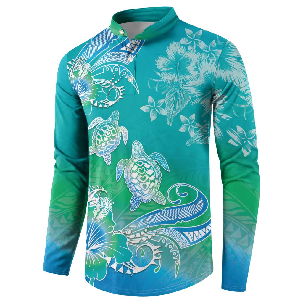 Polynesia Sea Turtle Couple Button Sweatshirt I Am Turtley In Love With You