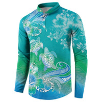 Polynesia Sea Turtle Couple Button Sweatshirt I Am Turtley In Love With You