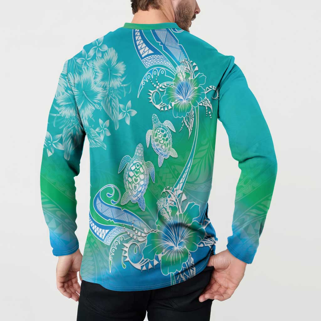 Polynesia Sea Turtle Couple Button Sweatshirt I Am Turtley In Love With You