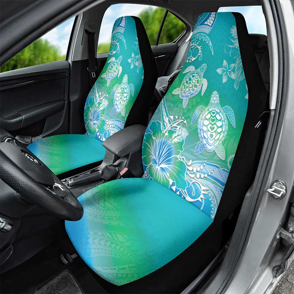 Polynesia Sea Turtle Couple Car Seat Cover I Am Turtley In Love With You