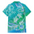 Polynesia Sea Turtle Couple Family Matching Off The Shoulder Long Sleeve Dress and Hawaiian Shirt I Am Turtley In Love With You