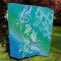 Polynesia Sea Turtle Couple Quilt I Am Turtley In Love With You