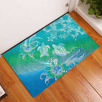 Polynesia Sea Turtle Couple Rubber Doormat I Am Turtley In Love With You