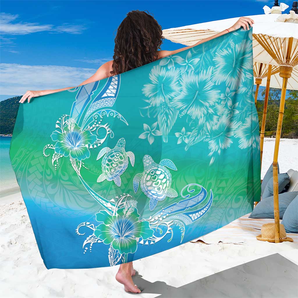 Polynesia Sea Turtle Couple Sarong I Am Turtley In Love With You