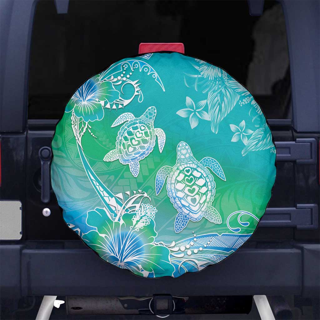 Polynesia Sea Turtle Couple Spare Tire Cover I Am Turtley In Love With You