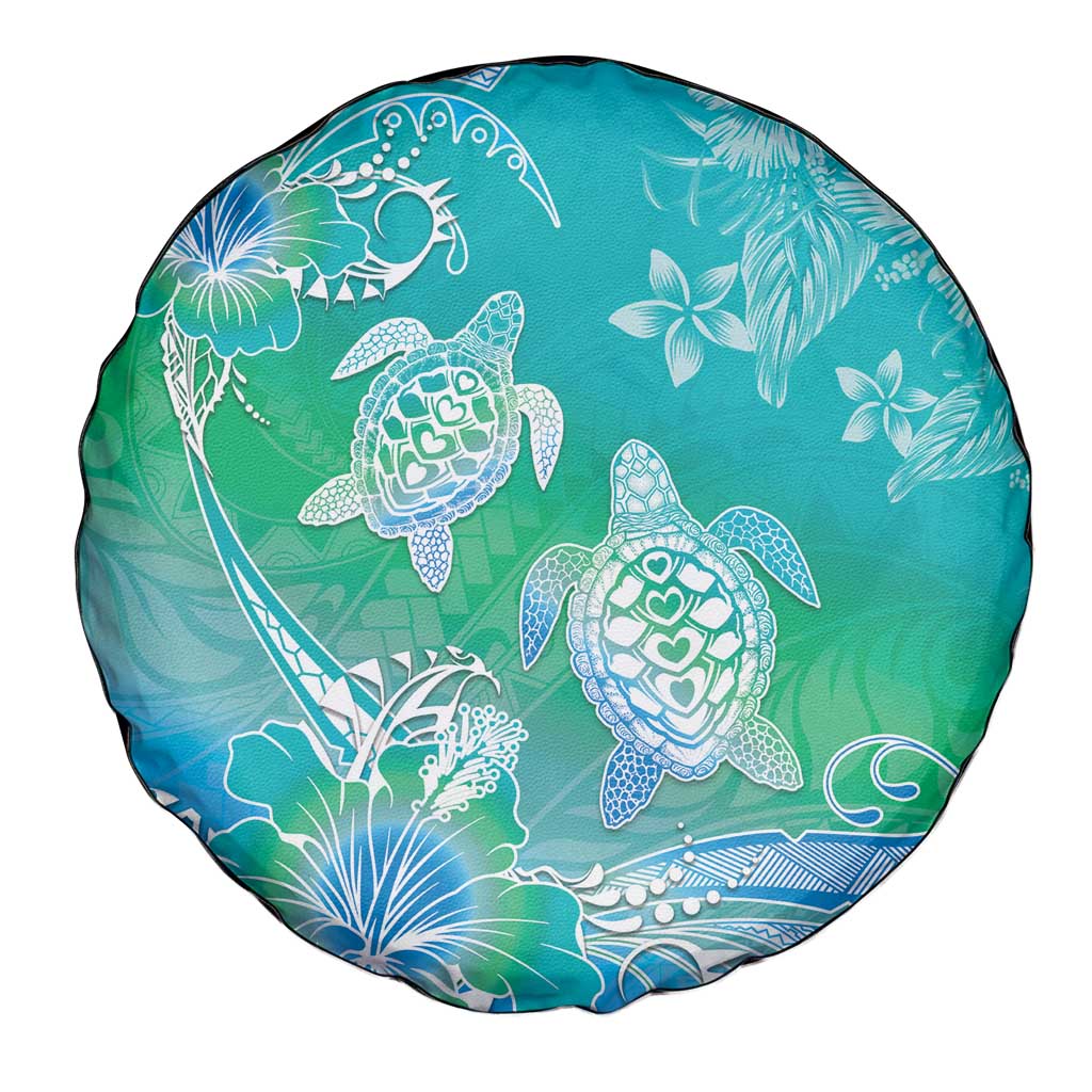 Polynesia Sea Turtle Couple Spare Tire Cover I Am Turtley In Love With You
