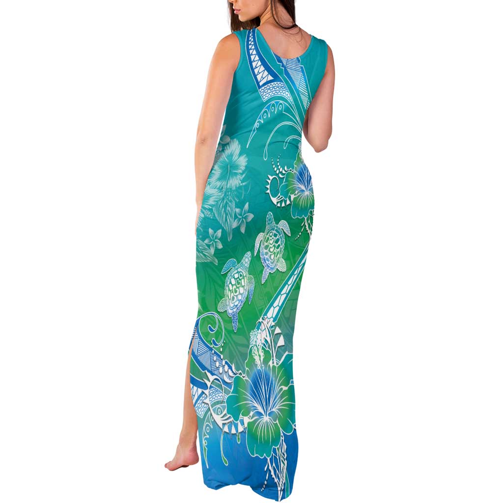 Polynesia Sea Turtle Couple Tank Maxi Dress I Am Turtley In Love With You