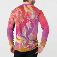 Polynesia Sea Turtle Couple Button Sweatshirt One Soul One Love