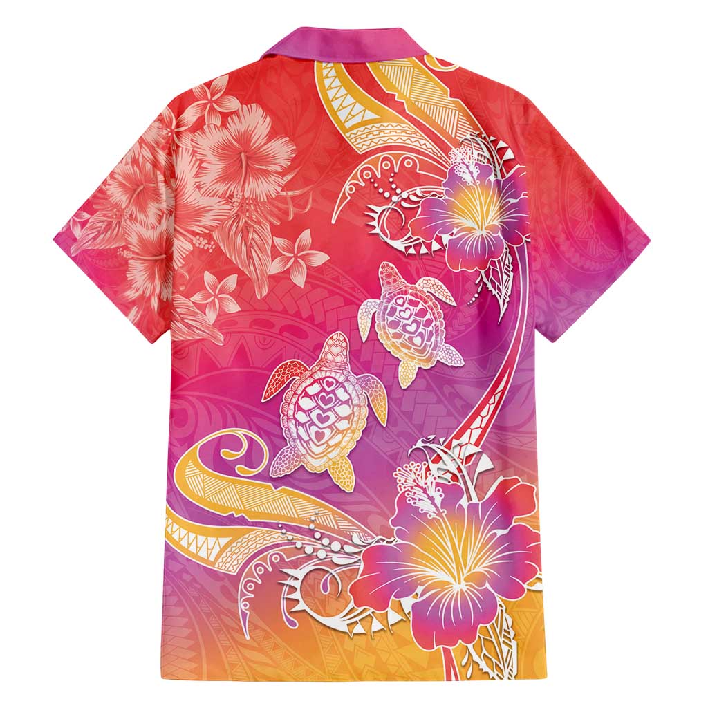 Polynesia Sea Turtle Couple Family Matching Long Sleeve Bodycon Dress and Hawaiian Shirt One Soul One Love LT05 - Polynesian Pride