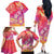 Polynesia Sea Turtle Couple Family Matching Off The Shoulder Long Sleeve Dress and Hawaiian Shirt One Soul One Love
