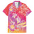 Polynesia Sea Turtle Couple Family Matching Off The Shoulder Long Sleeve Dress and Hawaiian Shirt One Soul One Love