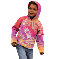 Polynesia Sea Turtle Couple Kid Hoodie One Soul One Love