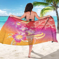 Polynesia Sea Turtle Couple Sarong One Soul One Love