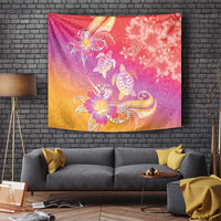 Polynesia Sea Turtle Couple Tapestry One Soul One Love