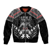 New Zealand Aotearoa Bomber Jacket Traditional Kapa Haka