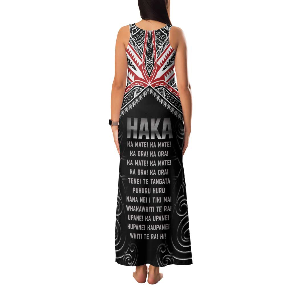 New Zealand Aotearoa Family Matching Tank Maxi Dress and Hawaiian Shirt Traditional Kapa Haka LT05 - Polynesian Pride