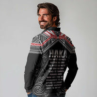 New Zealand Aotearoa Long Sleeve Polo Shirt Traditional Kapa Haka LT05 - Polynesian Pride