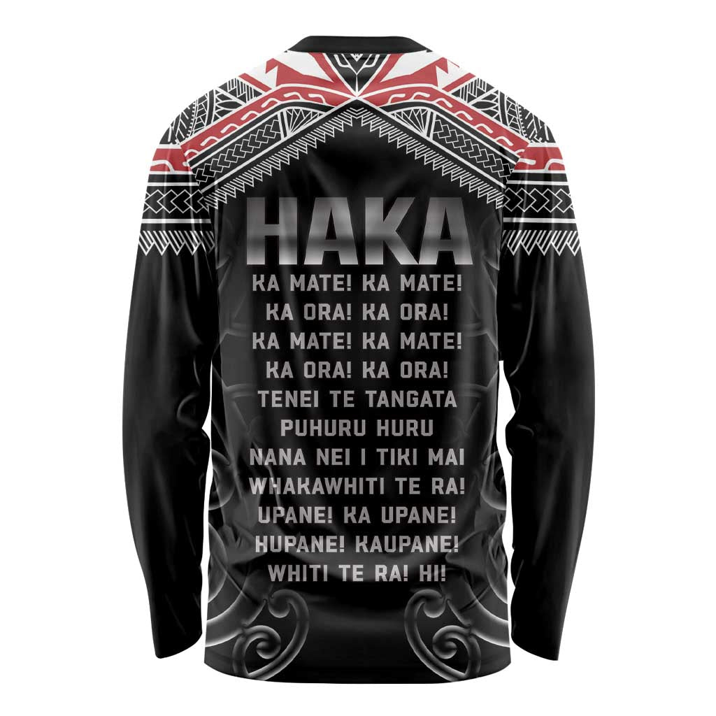 New Zealand Aotearoa Long Sleeve Shirt Traditional Kapa Haka