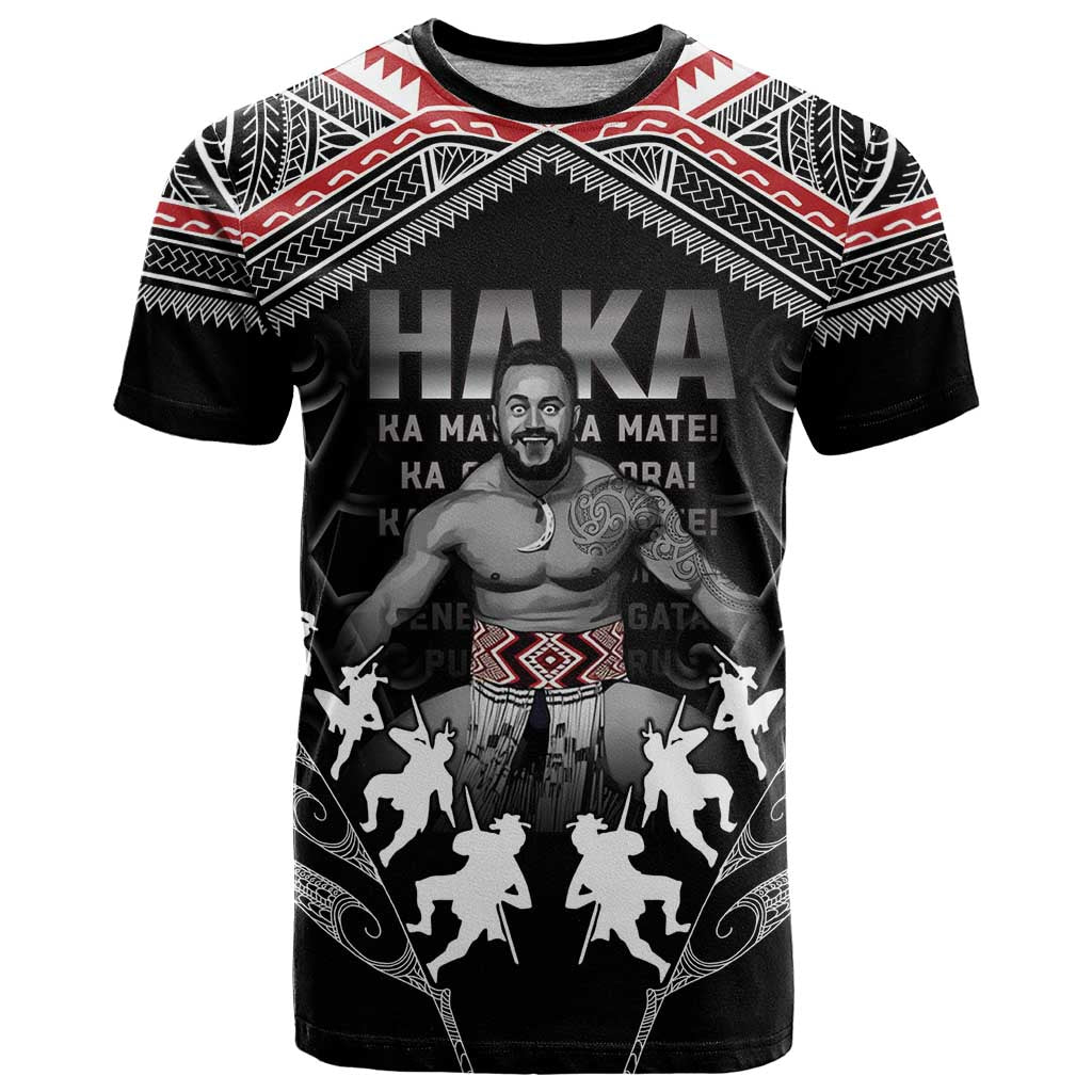 New Zealand Aotearoa T Shirt Traditional Kapa Haka LT05 Black - Polynesian Pride
