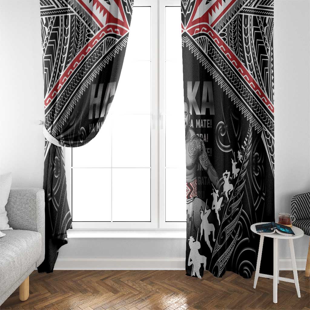 New Zealand Aotearoa Window Curtain Traditional Kapa Haka