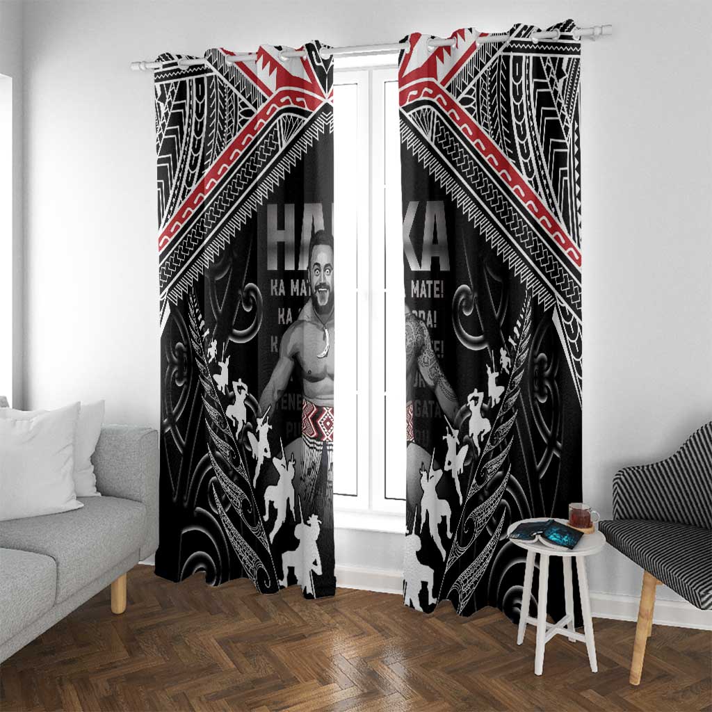 New Zealand Aotearoa Window Curtain Traditional Kapa Haka