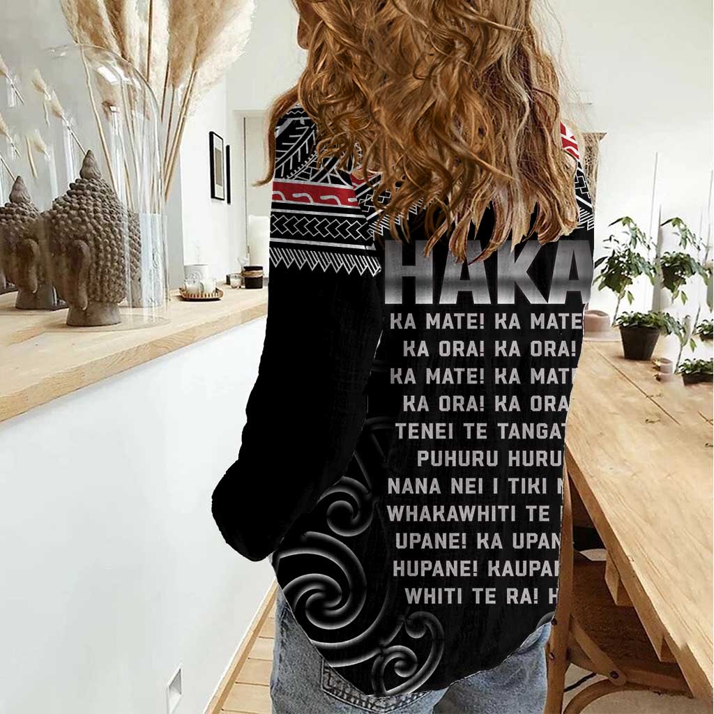 New Zealand Aotearoa Women Casual Shirt Traditional Kapa Haka LT05 - Polynesian Pride