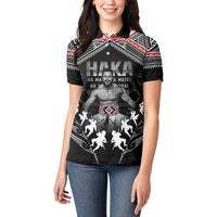 New Zealand Aotearoa Women Polo Shirt Traditional Kapa Haka