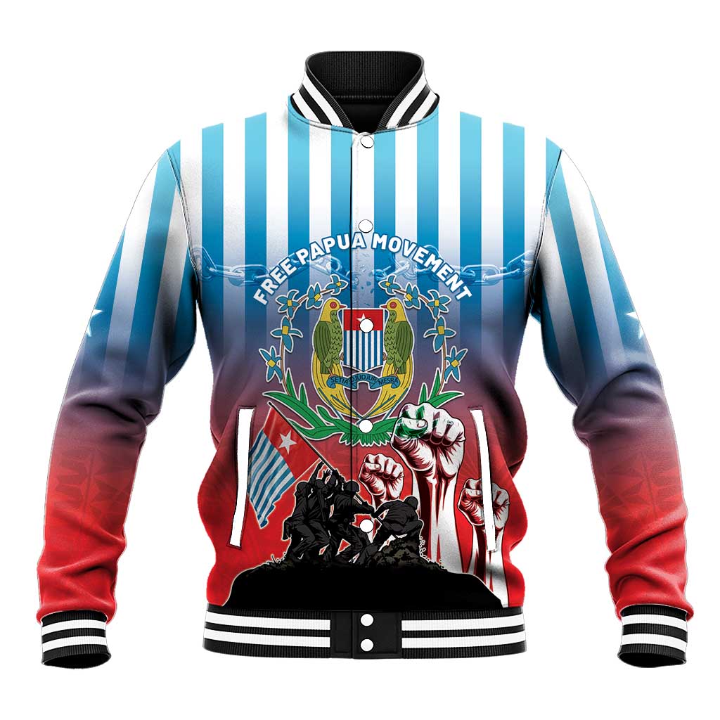 Personalised Free West Papua Baseball Jacket One People One Soul Unique Style - Polynesian Pride