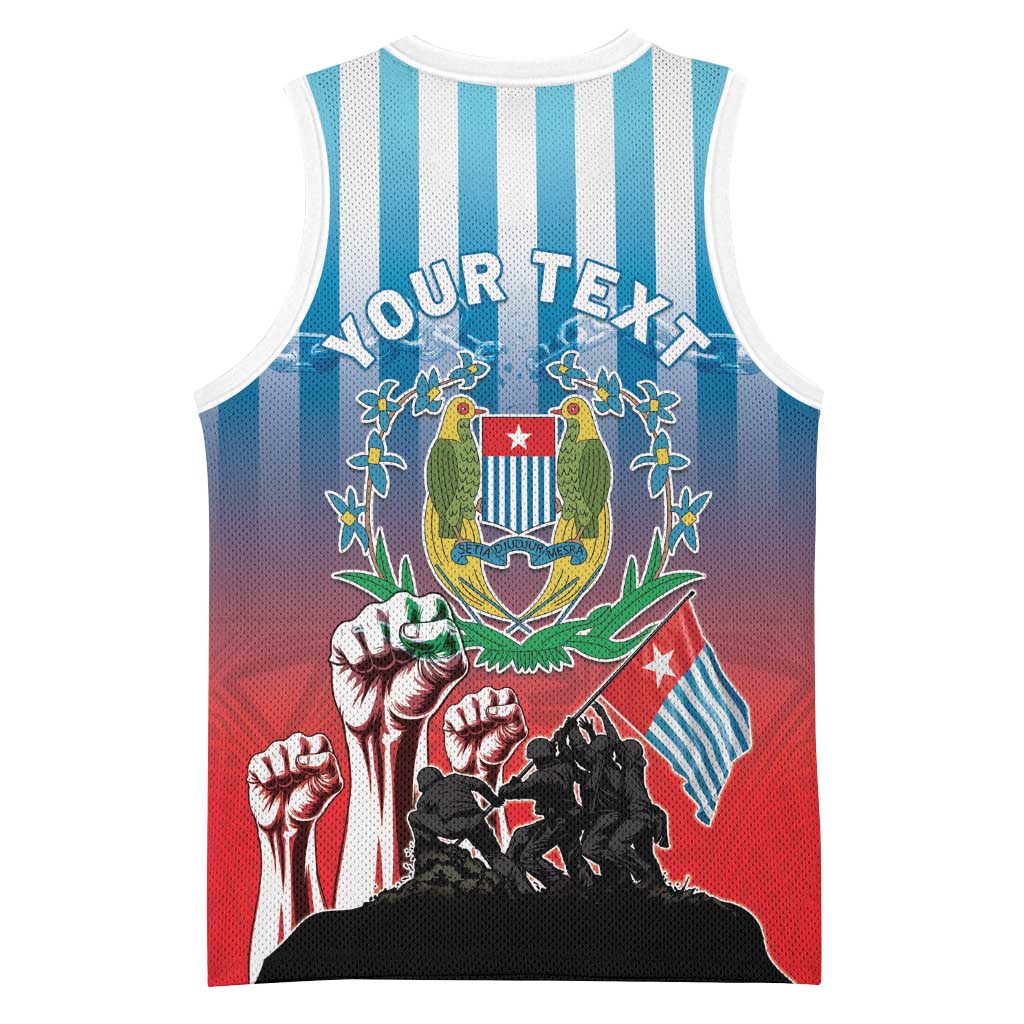 Personalised Free West Papua Basketball Jersey One People One Soul Unique Style LT05 - Polynesian Pride