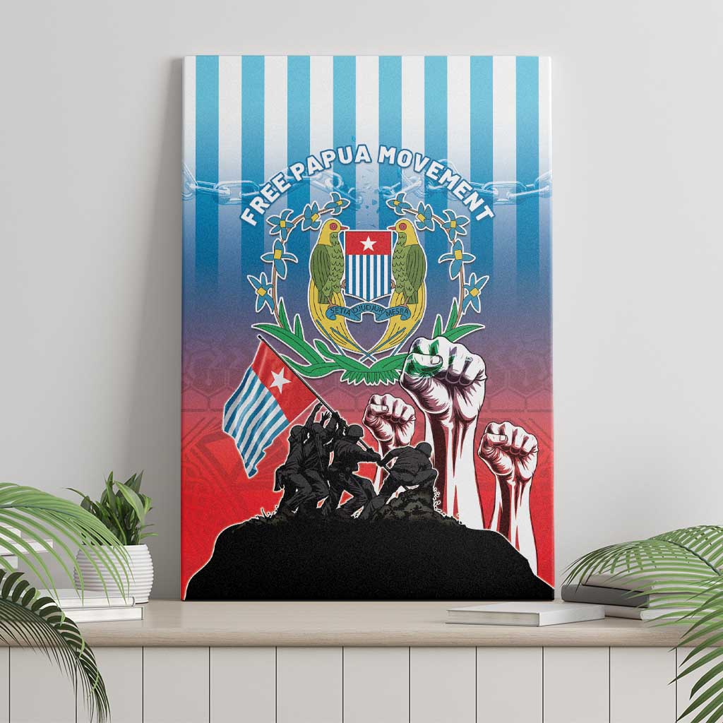 Free West Papua Canvas Wall Art One People One Soul Unique Style - Polynesian Pride