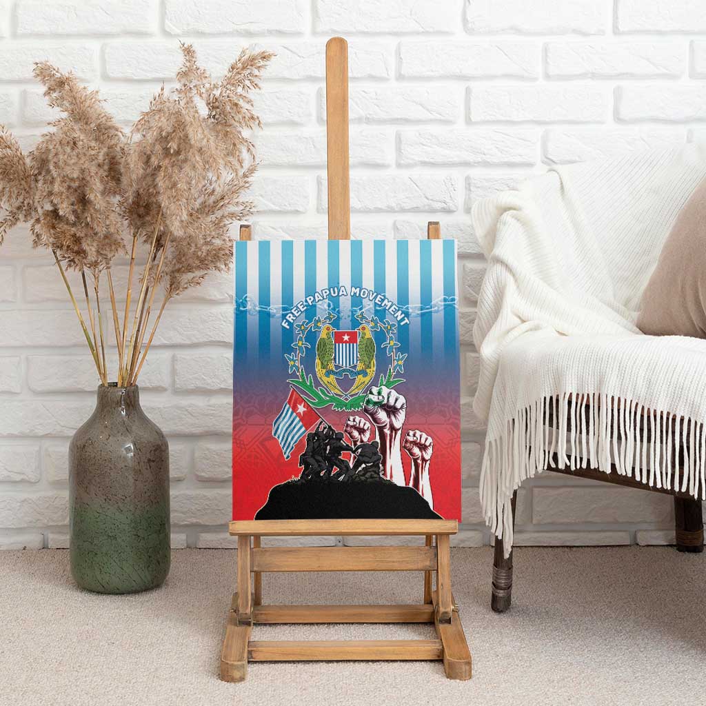 Free West Papua Canvas Wall Art One People One Soul Unique Style - Polynesian Pride