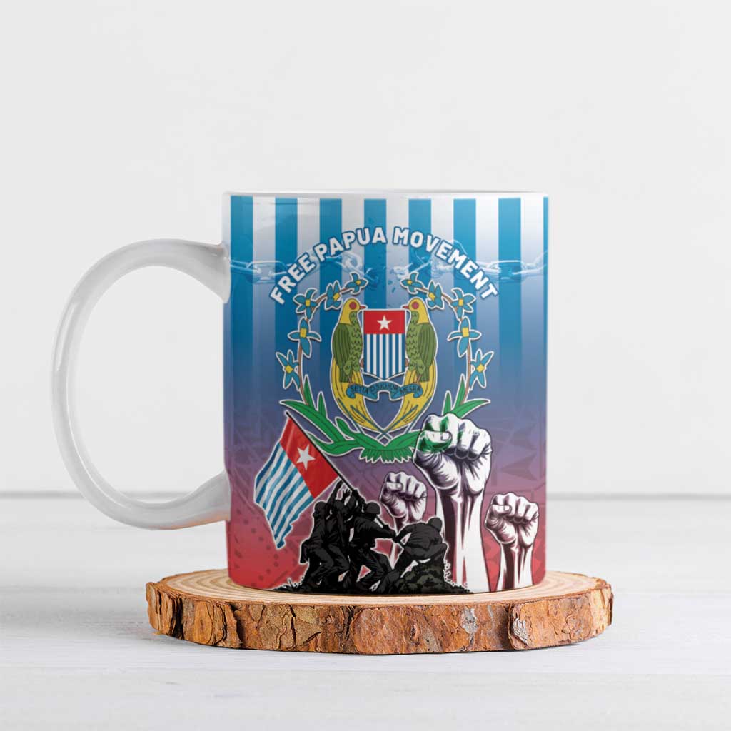 Personalised Free West Papua Ceramic Mug One People One Soul Unique Style - Polynesian Pride