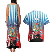 Personalised Free West Papua Couples Matching Tank Maxi Dress and Hawaiian Shirt One People One Soul Unique Style LT05 - Polynesian Pride
