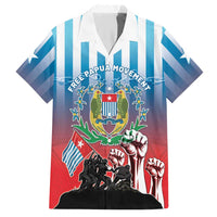 Personalised Free West Papua Hawaiian Shirt One People One Soul Unique Style LT05 Blue - Polynesian Pride