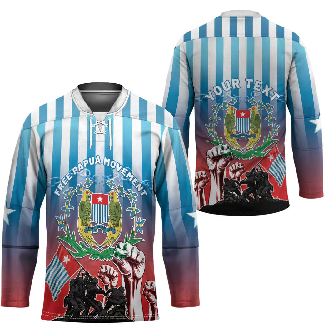 Personalised Free West Papua Hockey Jersey One People One Soul Unique Style - Polynesian Pride