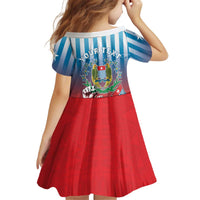 Personalised Free West Papua Kid Short Sleeve Dress One People One Soul Unique Style - Polynesian Pride