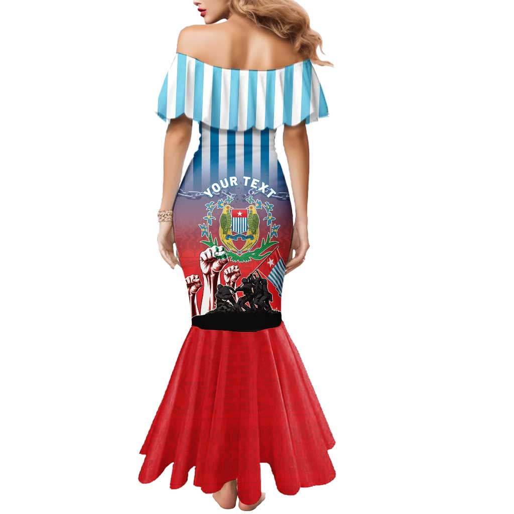 Personalised Free West Papua Mermaid Dress One People One Soul Unique Style - Polynesian Pride