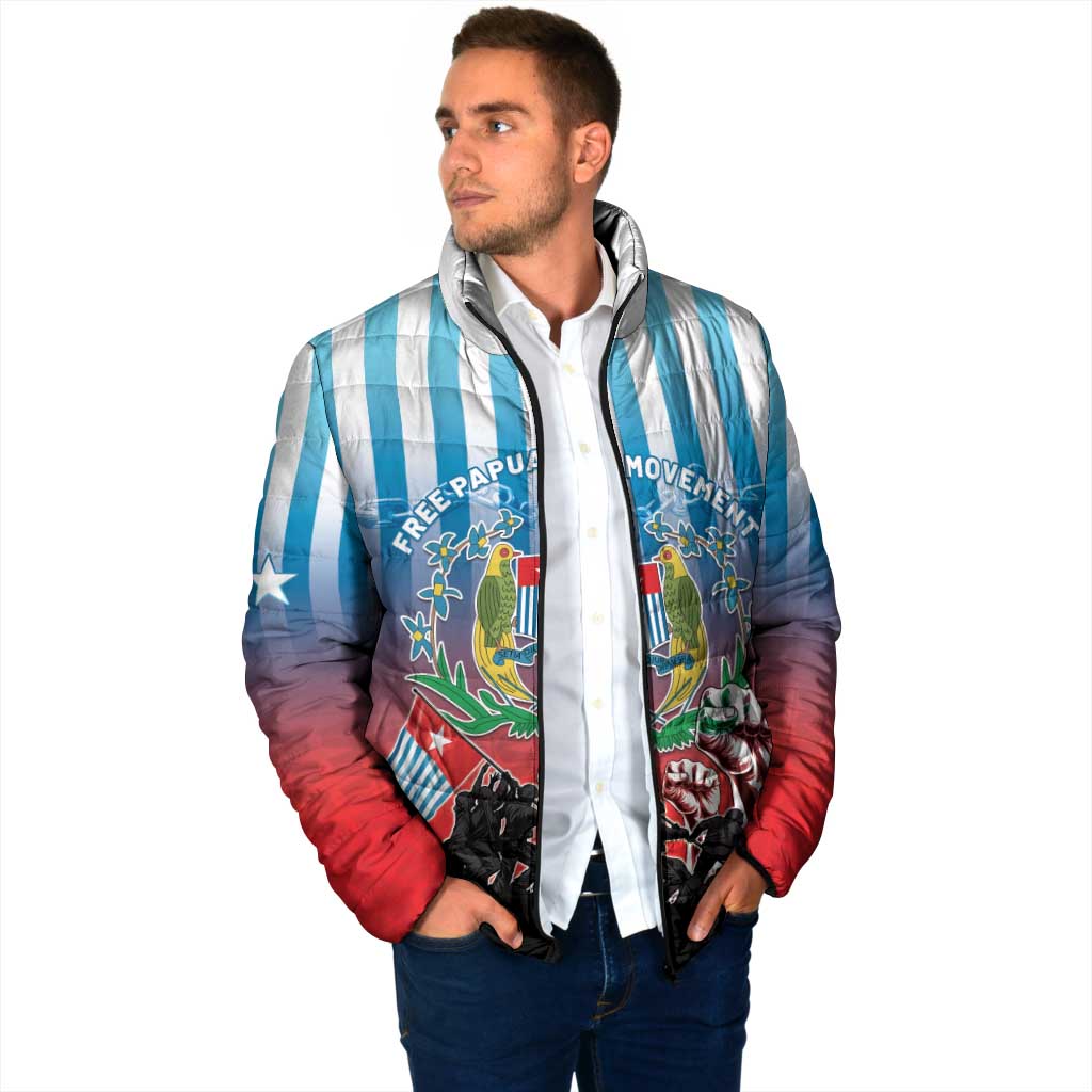 Personalised Free West Papua Padded Jacket One People One Soul Unique Style - Polynesian Pride