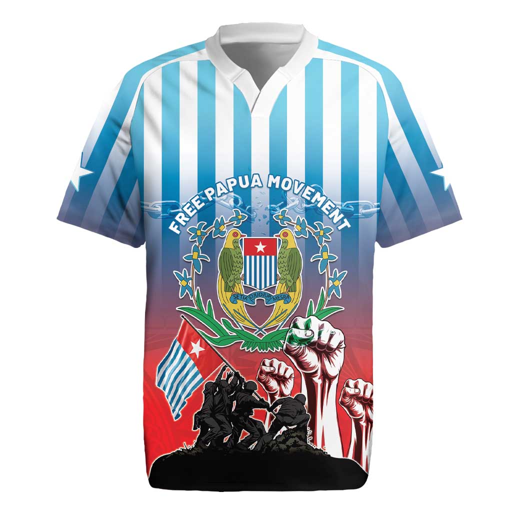Personalised Free West Papua Rugby Jersey One People One Soul Unique Style - Polynesian Pride