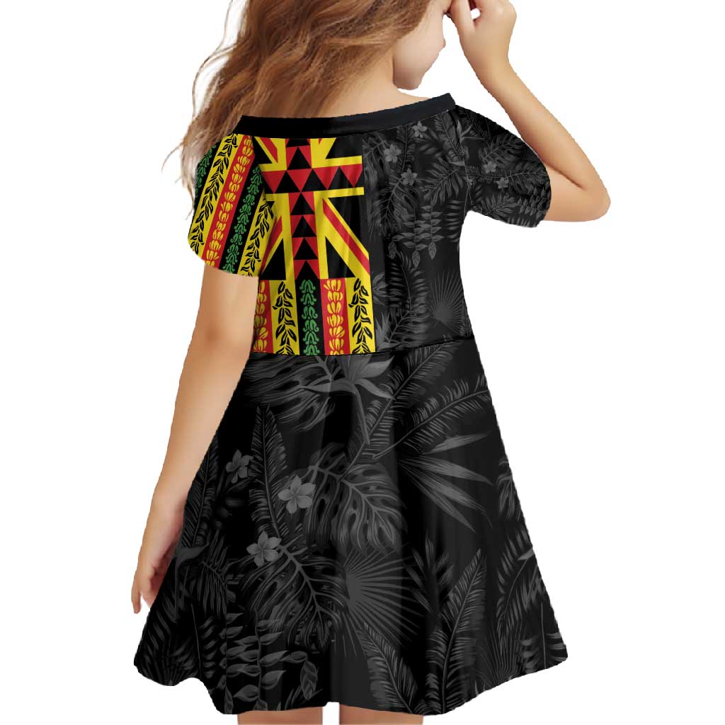 Hawaii Maoli Spirit Family Matching Off Shoulder Maxi Dress and Hawaiian Shirt Kakau Pattern With Flower Lei - Polynesian Pride