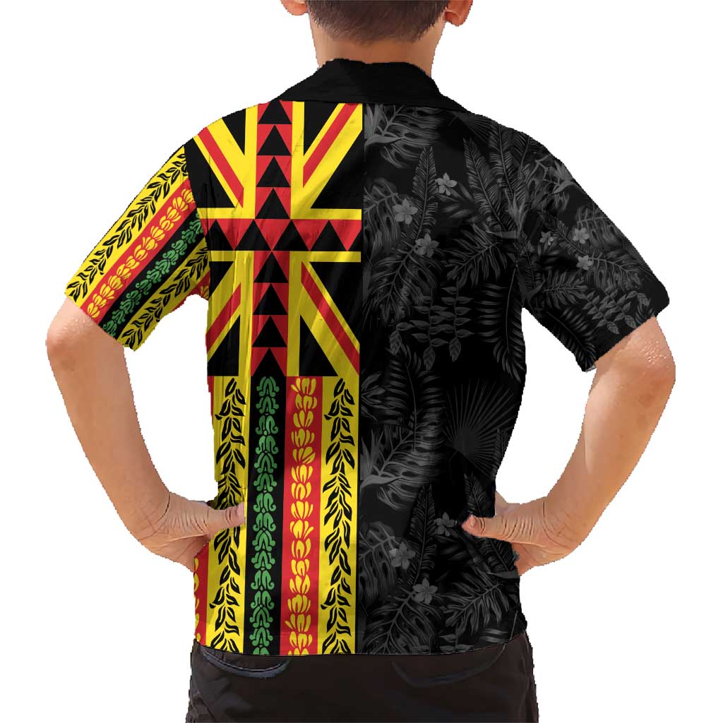 Hawaii Maoli Spirit Family Matching Short Sleeve Bodycon Dress and Hawaiian Shirt Kakau Pattern With Flower Lei LT05 - Polynesian Pride