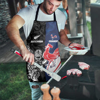 France And New Zealand Rugby Apron Les Bleus Rooster With Maori Tiki LT05 - Polynesian Pride