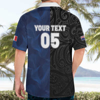 France And New Zealand Rugby Custom Hawaiian Shirt Les Bleus Rooster With Maori Tiki - Polynesian Pride