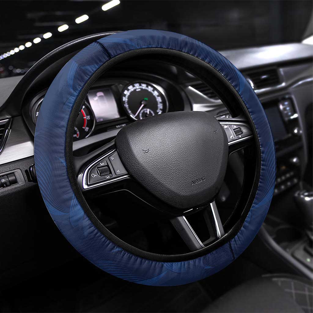 France And New Zealand Rugby Steering Wheel Cover Les Bleus Rooster With Maori Tiki - Polynesian Pride