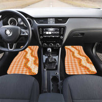 Orange Hawaii Palaka Car Mats Hawaiian Ilima Lei