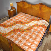 Orange Hawaii Palaka Quilt Hawaiian Ilima Lei