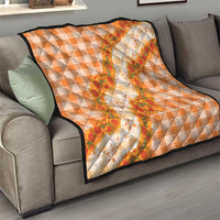 Orange Hawaii Palaka Quilt Hawaiian Ilima Lei